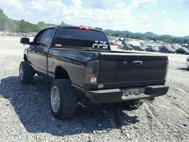 3D7KS28A27G845861 - 2007 DODGE RAM 2500 S BLACK photo 3