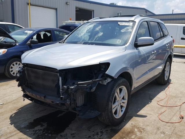 5NMSK4AG6AH367847 - 2010 HYUNDAI SANTA FE L BLUE photo 2