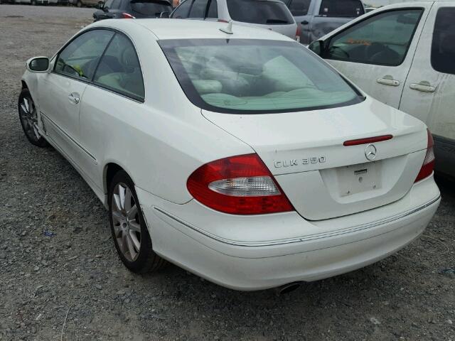 WDBTJ56J67F233197 - 2007 MERCEDES-BENZ CLK 350 WHITE photo 3