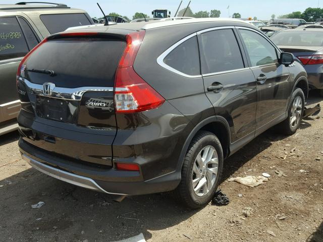 5J6RM4H70GL038156 - 2016 HONDA CR-V EXL BLACK photo 4