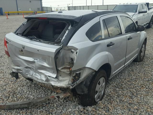 1B3HB28B37D534774 - 2007 DODGE CALIBER GRAY photo 4