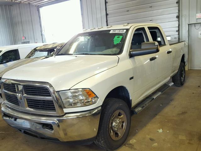 3C6TD5HTXCG282491 - 2012 DODGE RAM 2500 S WHITE photo 2