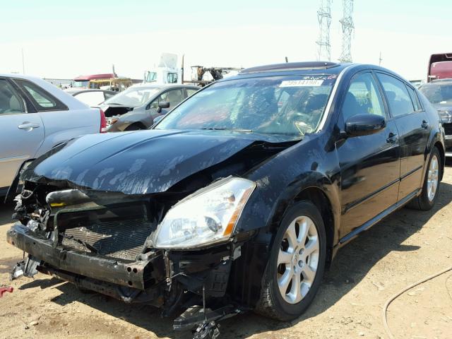 1N4BA41E18C812737 - 2008 NISSAN MAXIMA SE BLACK photo 2