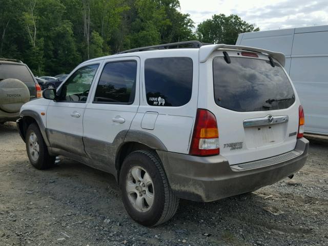 4F2YU08182KM39426 - 2002 MAZDA TRIBUTE LX WHITE photo 3