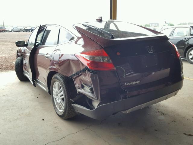 5J6TF3H5XDL004729 - 2013 HONDA CROSSTOUR MAROON photo 3