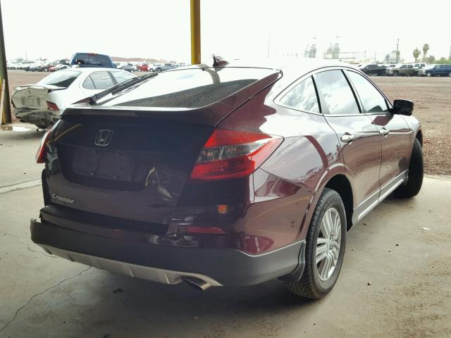 5J6TF3H5XDL004729 - 2013 HONDA CROSSTOUR MAROON photo 4