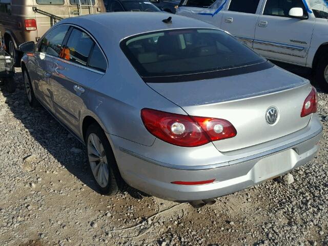 WVWNL7AN9AE502056 - 2010 VOLKSWAGEN CC SPORT GRAY photo 3