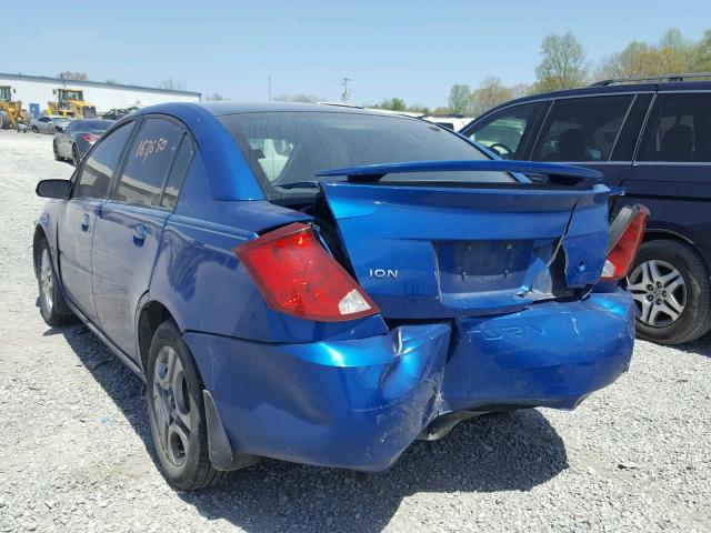 1G8AL52F73Z171218 - 2003 SATURN ION LEVEL BLUE photo 3