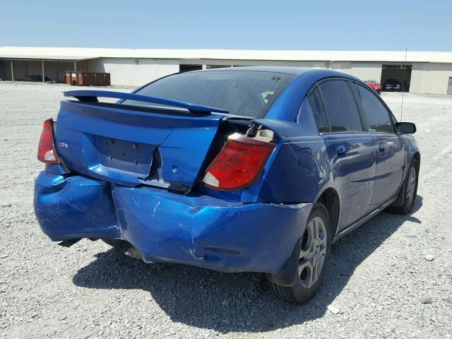 1G8AL52F73Z171218 - 2003 SATURN ION LEVEL BLUE photo 4