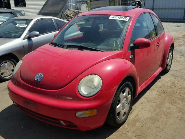 3VWCB21C01M463148 - 2001 VOLKSWAGEN NEW BEETLE 红色 照片 2