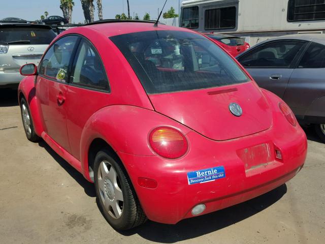3VWCB21C01M463148 - 2001 VOLKSWAGEN NEW BEETLE 红色 照片 3