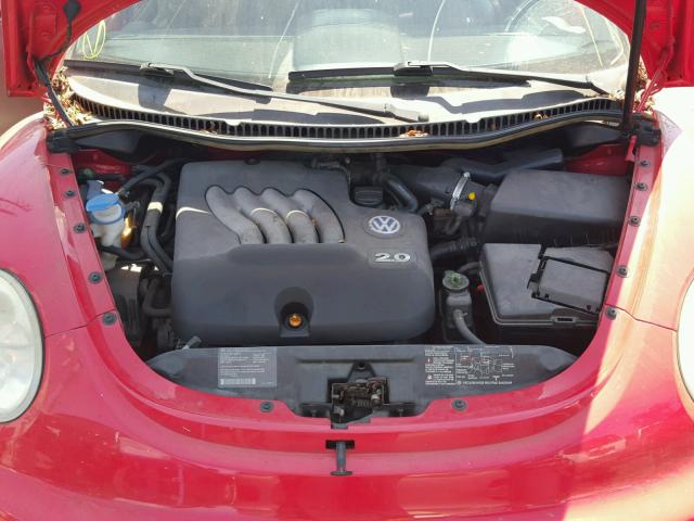 3VWCB21C01M463148 - 2001 VOLKSWAGEN NEW BEETLE 红色 照片 7