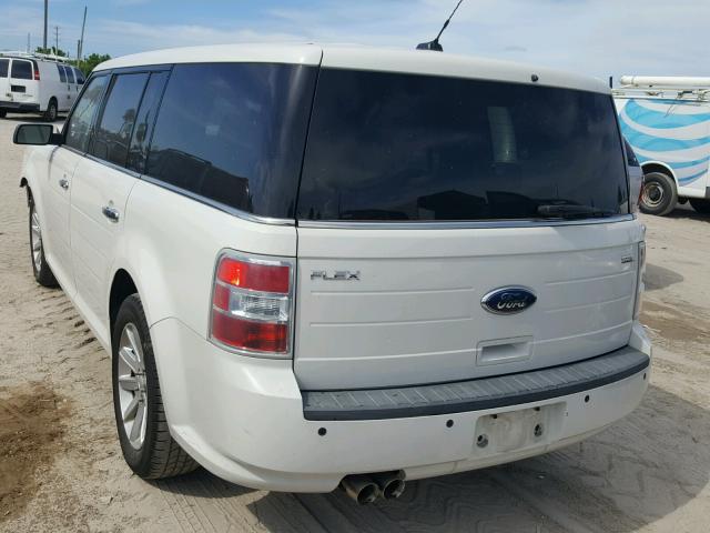 2FMGK5CC4BBD06403 - 2011 FORD FLEX SEL WHITE photo 3