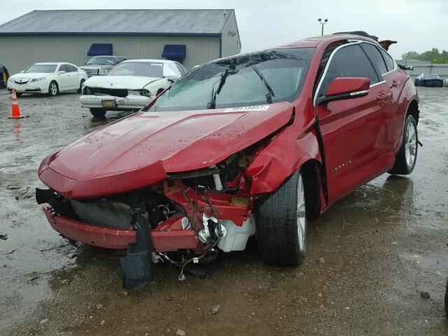 2G1125S36F9266570 - 2015 CHEVROLET IMPALA LT MAROON photo 2