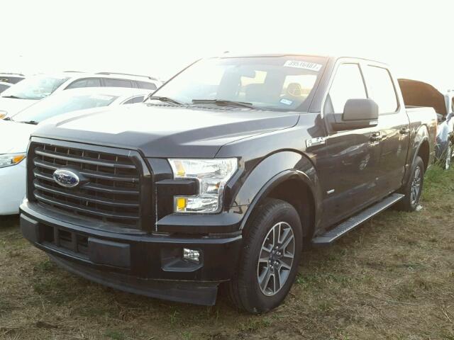 1FTEW1CP1HKC60247 - 2017 FORD F150 SUPER BLACK photo 2