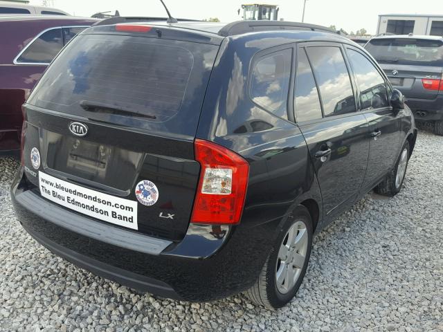 KNAFG525487202349 - 2008 KIA RONDO BASE BLACK photo 4