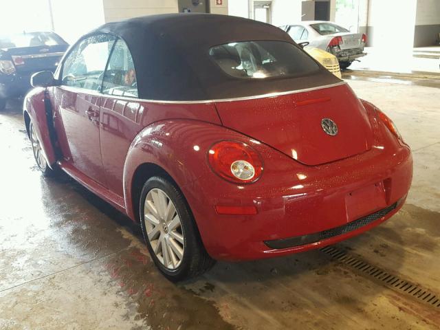 3VWRW3AL1AM007681 - 2010 VOLKSWAGEN NEW BEETLE წითელი ფოტო 3