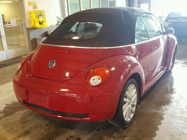 3VWRW3AL1AM007681 - 2010 VOLKSWAGEN NEW BEETLE წითელი ფოტო 4