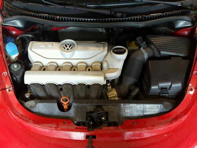 3VWRW3AL1AM007681 - 2010 VOLKSWAGEN NEW BEETLE წითელი ფოტო 7