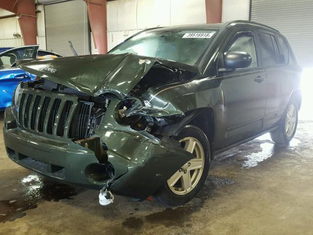 1J8FF47W88D516310 - 2008 JEEP COMPASS SP GREEN photo 2