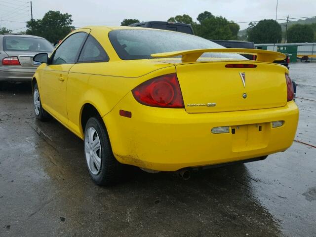 1G2AL15F477177641 - 2007 PONTIAC G5 YELLOW photo 3