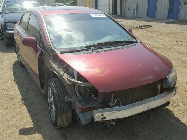 19XFA1F92AE035148 - 2010 HONDA CIVIC EXL BURGUNDY photo 1