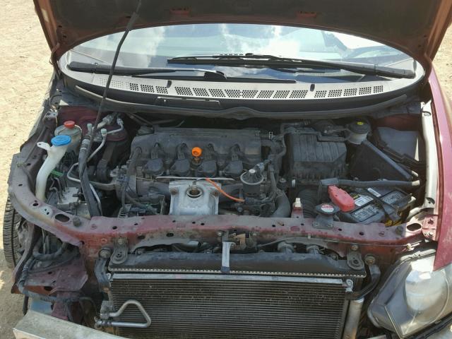 19XFA1F92AE035148 - 2010 HONDA CIVIC EXL BURGUNDY photo 7