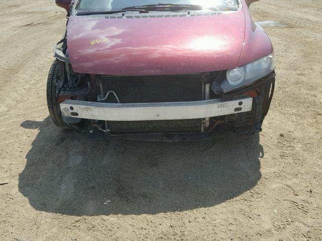 19XFA1F92AE035148 - 2010 HONDA CIVIC EXL BURGUNDY photo 9