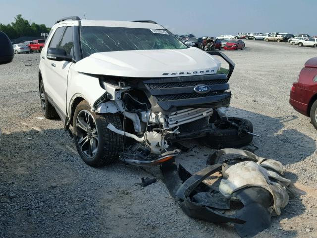 1FM5K8GT0EGB48593 - 2014 FORD EXPLORER S WHITE photo 1