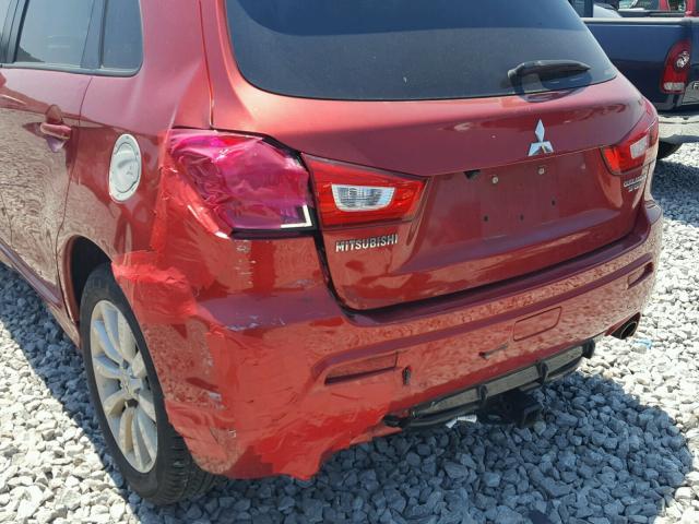 JA4AR4AU9BZ023319 - 2011 MITSUBISHI OUTLANDER RED photo 9