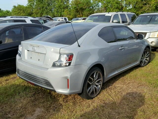 JTKJF5C73E3074911 - 2014 TOYOTA SCION TC GRAY photo 4