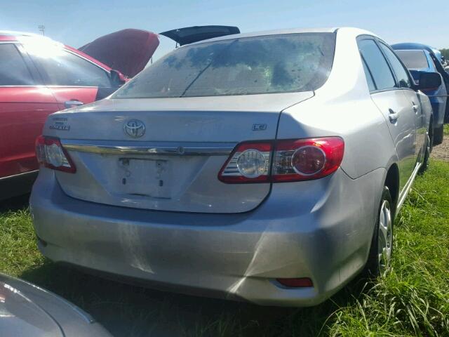 2T1BU4EEXBC585512 - 2011 TOYOTA COROLLA GRAY photo 4