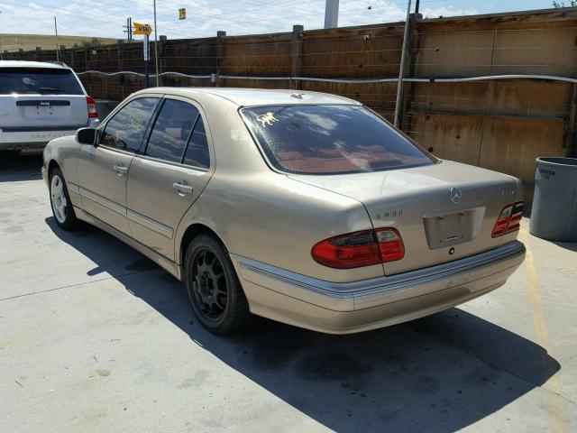 WDBJF83J81X045572 - 2001 MERCEDES-BENZ E 430 GOLD photo 3