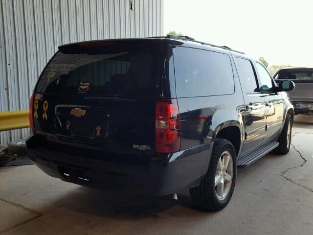 1GNSCHE0XDR102521 - 2013 CHEVROLET SUBURBAN C BLACK photo 4