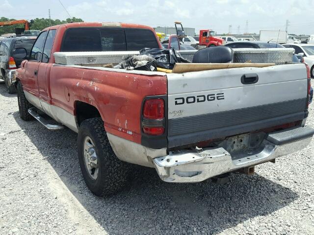 3B7KC2369YG155259 - 2000 DODGE RAM 2500 RED photo 3