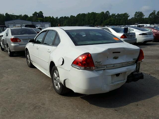 2G1WF5EK0B1143515 - 2011 CHEVROLET IMPALA LS WHITE photo 3