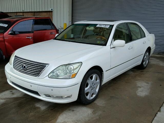 JTHBN36F040158883 - 2004 LEXUS LS WHITE photo 2