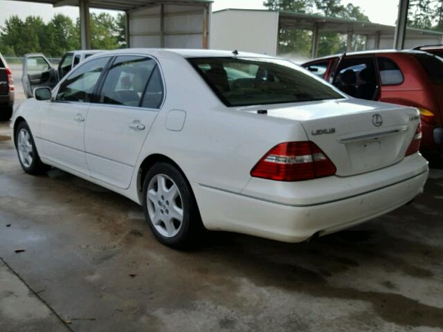 JTHBN36F040158883 - 2004 LEXUS LS WHITE photo 3