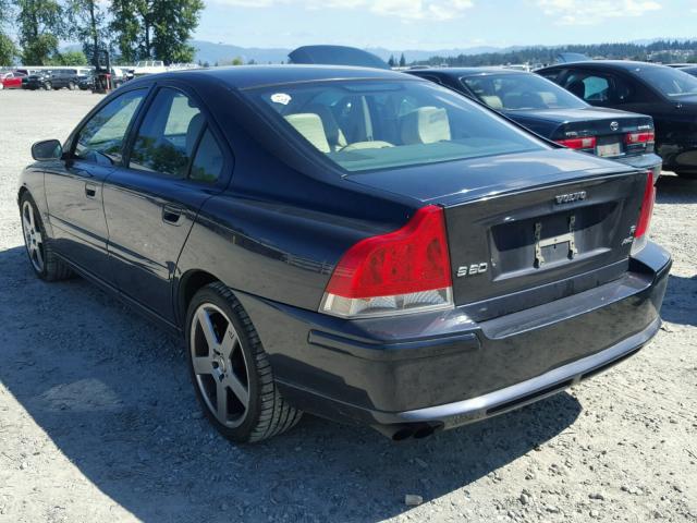 YV1RH527852440299 - 2005 VOLVO S60 R ლურჯი ფოტო 3