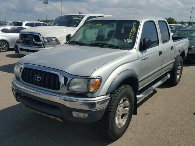 5TEGN92N04Z395347 - 2004 TOYOTA TACOMA SILVER photo 2