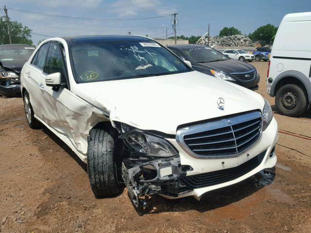 WDDHF8JB7EA902216 - 2014 MERCEDES-BENZ E 350 4MAT WHITE photo 1