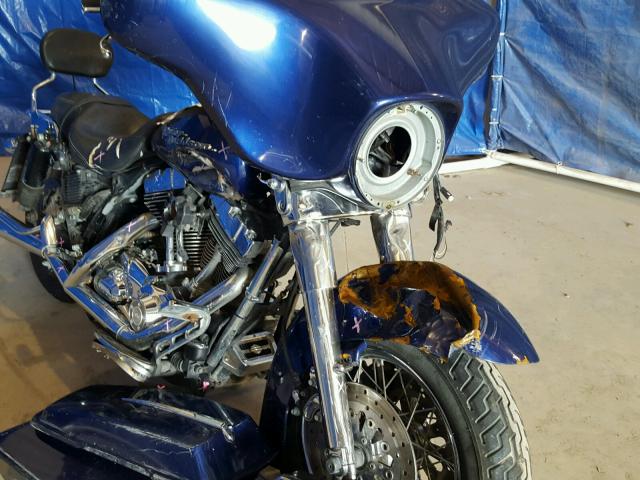 1HD1KB4117Y667764 - 2007 HARLEY-DAVIDSON FLHX BLUE photo 9