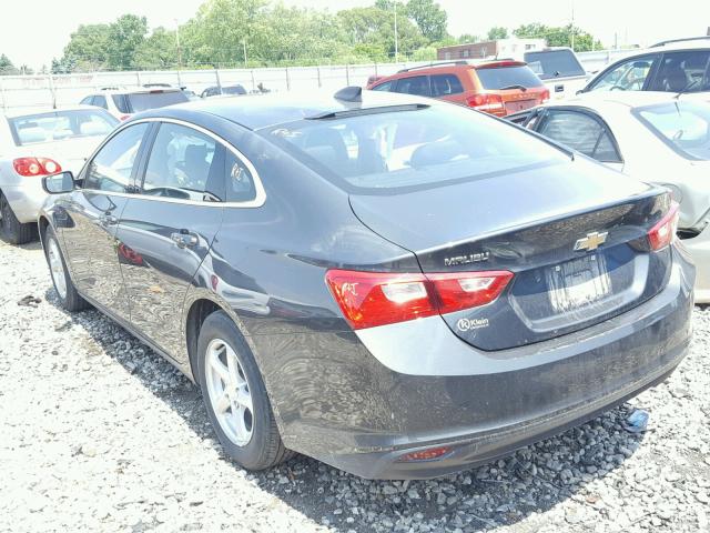 1G1ZB5ST6HF204972 - 2017 CHEVROLET MALIBU LS BLACK photo 3
