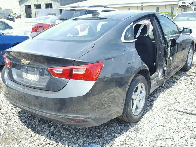1G1ZB5ST6HF204972 - 2017 CHEVROLET MALIBU LS BLACK photo 4