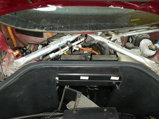 5YJSA1H15EFP67425 - 2014 TESLA MODEL S RED photo 7