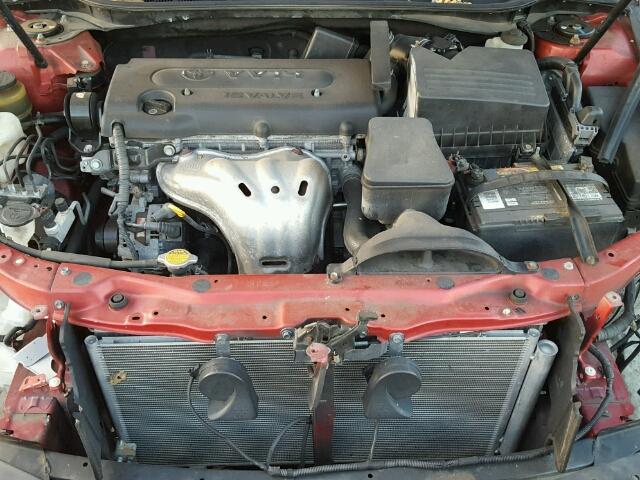 4T1BE46K39U288043 - 2009 TOYOTA CAMRY BASE RED photo 7