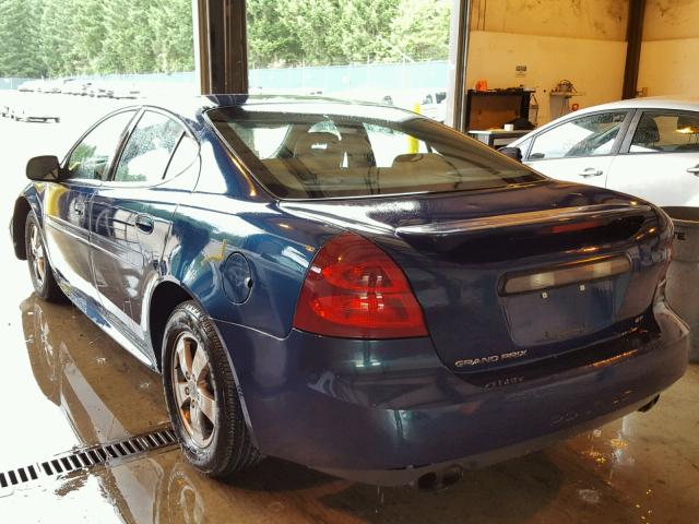2G2WS542X51166961 - 2005 PONTIAC GRAND PRIX BLUE photo 3