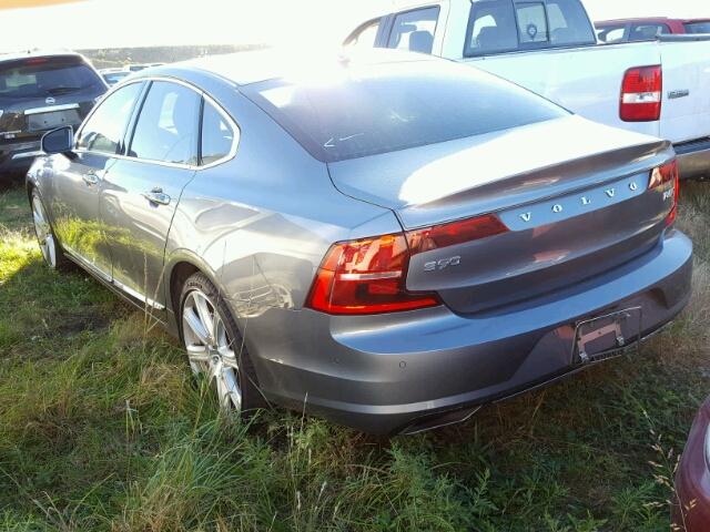 YV1A22ML7H1004772 - 2017 VOLVO S90 GRAY photo 3