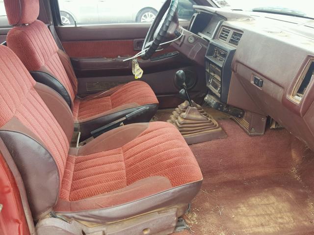 1N6HD16Y2LC414519 - 1990 NISSAN D21 KING C BURGUNDY photo 5