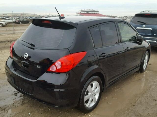 3N1BC1CP6CK278285 - 2012 NISSAN VERSA BLACK photo 4